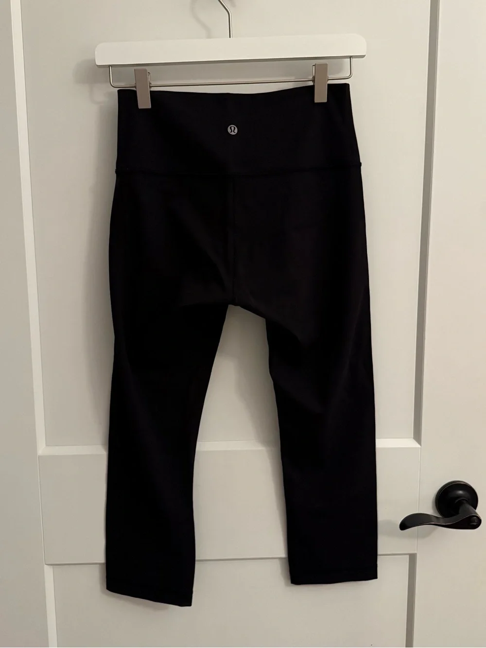 Lululemon Wunder Under Crop Solid Black Leggings